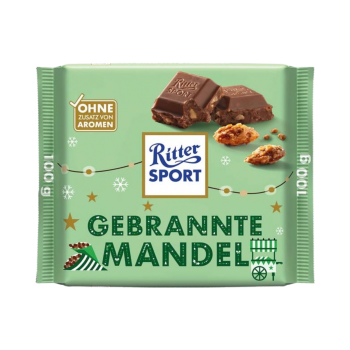 Ritter Sport Vollmilchschokolade Gebrannte Mandel, 100g